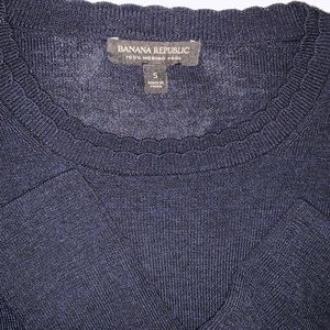 Banana republic 100% merino wool. Dark blue size Small